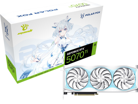 万丽 雪狐 GeForce RTX 5070 Ti OC 16GB GDDR7